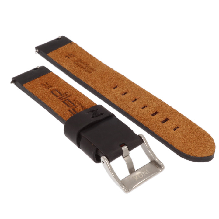 PASEK DO ZEGARKA 18 mm DILOY 383.01.18 CZARNY
