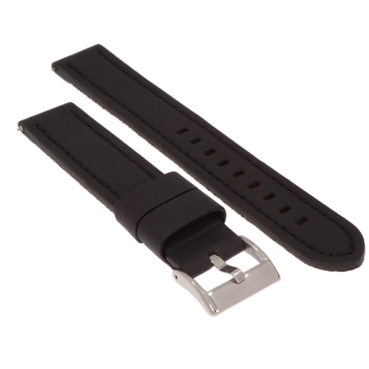 PASEK DO ZEGARKA 20 mm DILOY 384EL.01.20 CZARNY