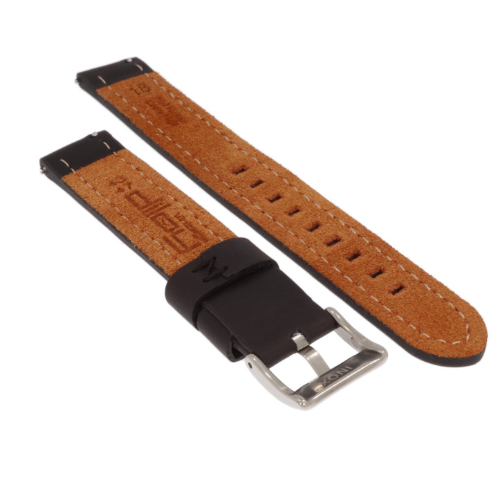 PASEK DO ZEGARKA 18 mm DILOY 384EL.18.1 CZARNY