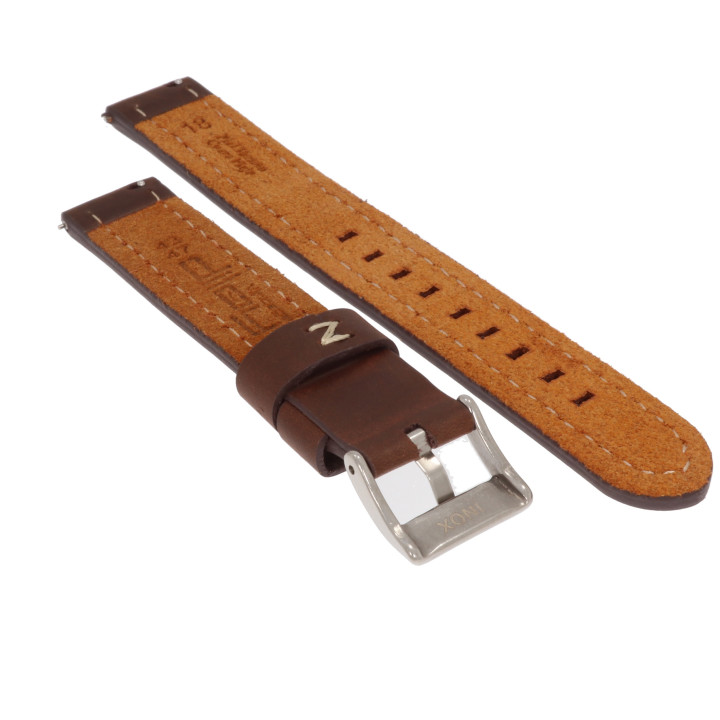 PASEK DO ZEGARKA 18 mm DILOY 384EL.18.2 BRĄZOWY