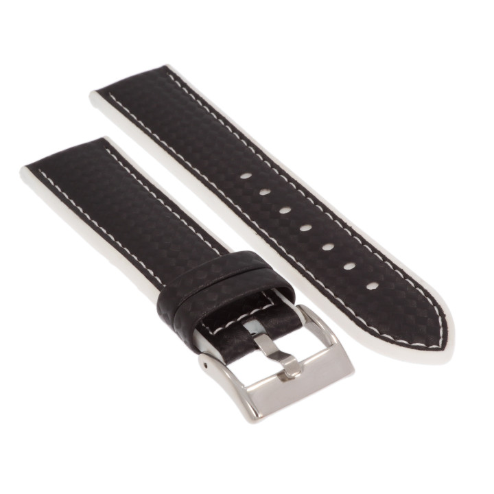 PASEK DO ZEGARKA 22 mm DILOY 400.1.22.22 CZARNY