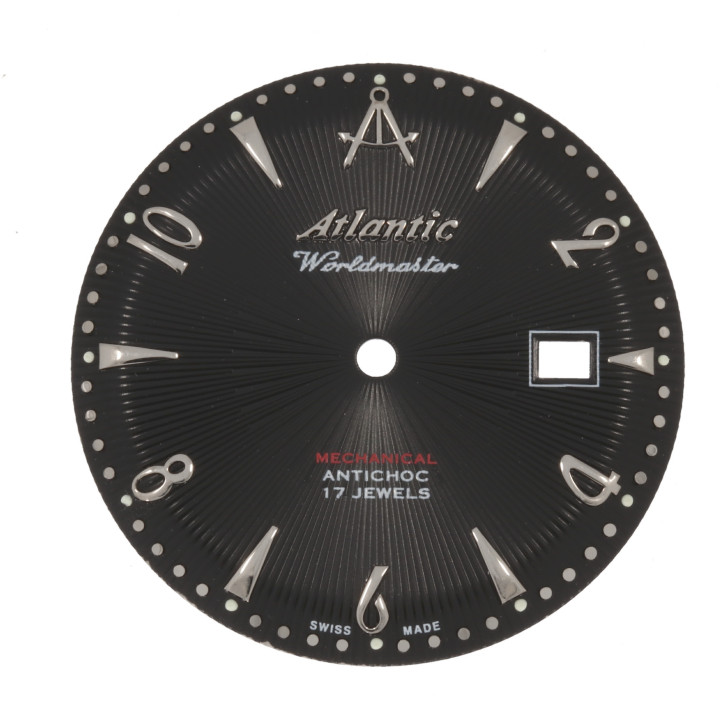 ORYGINALNA TARCZA CYFERBLAT ATLANTIC 3415 GRAFITOWA