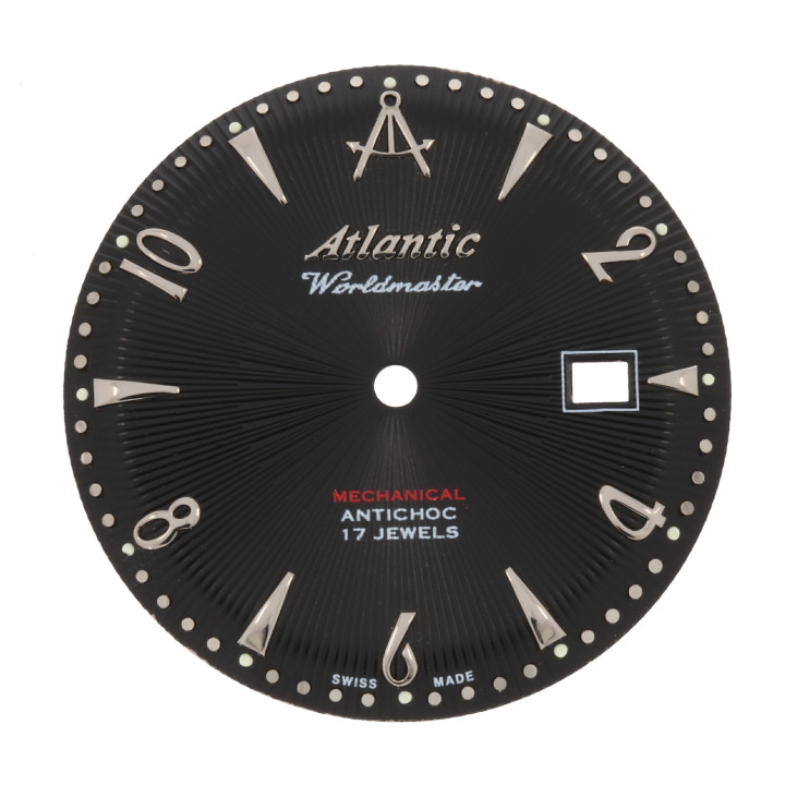 ORYGINALNA TARCZA CYFERBLAT ATLANTIC 3415 CZARNA