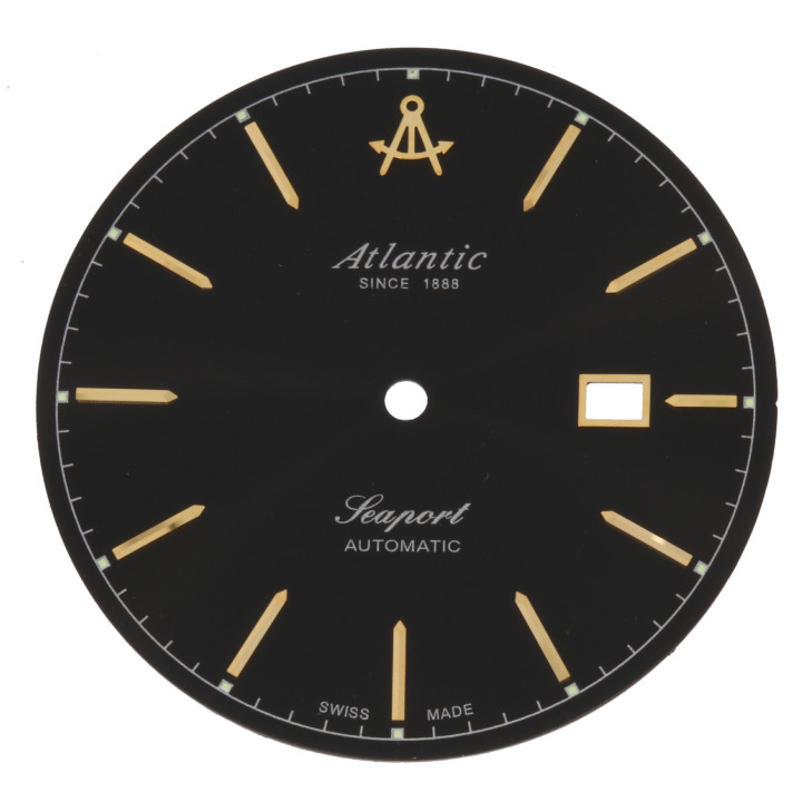 ORYGINALNA TARCZA CYFERBLAT ATLANTIC 5675 CZARNA