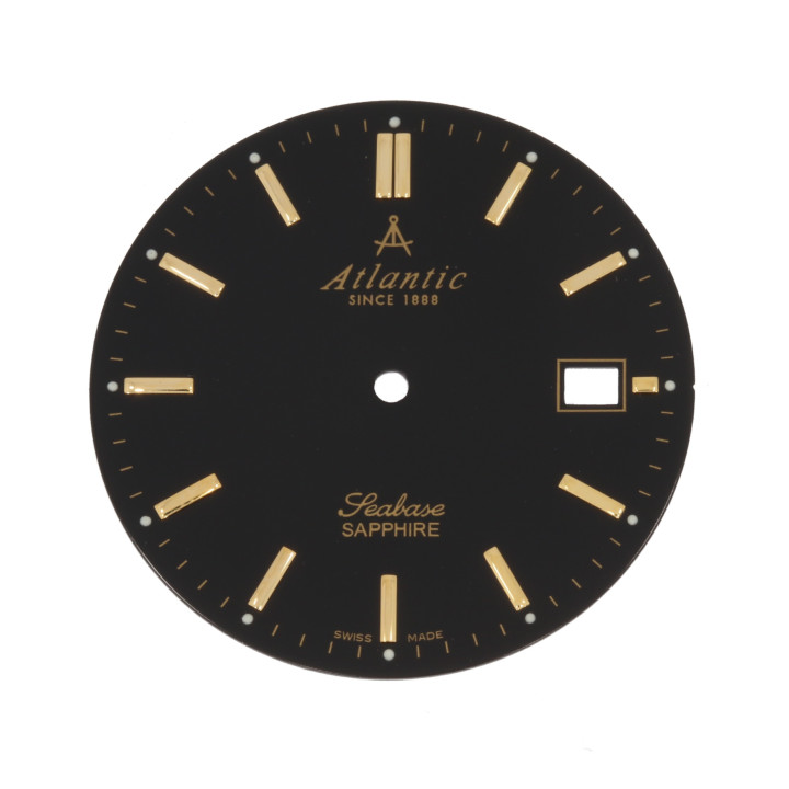 ORYGINALNA TARCZA CYFERBLAT ATLANTIC 6034 CZARNA