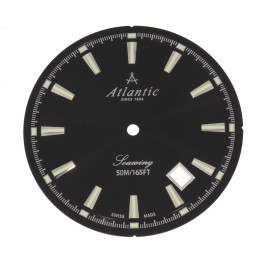 ORYGINALNA TARCZA CYFERBLAT ATLANTIC 6535 CZARNA