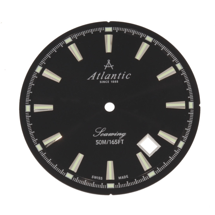 ORYGINALNA TARCZA CYFERBLAT ATLANTIC 6535 CZARNA