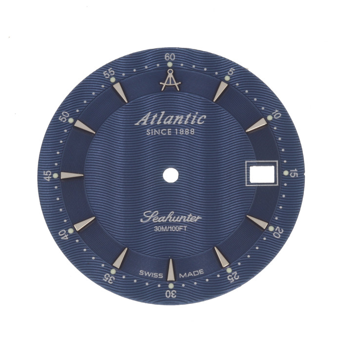 ORYGINALNA TARCZA CYFERBLAT ATLANTIC 7034 GRANATOWA