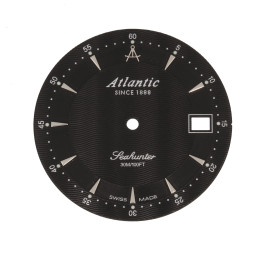 ORYGINALNA TARCZA CYFERBLAT ATLANTIC 7034 CZARNA