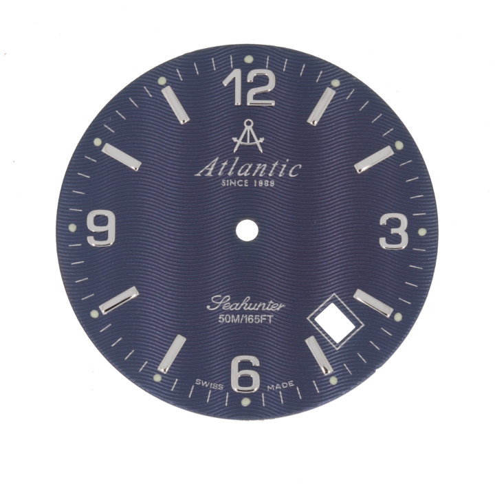 ORYGINALNA TARCZA CYFERBLAT ATLANTIC 7035 GRANATOWA