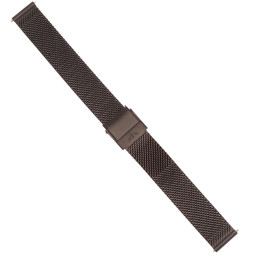 BRANSOLETA MESCH SIATKOWA 14 mm BISSET  BM-101 CZARNA MATOWA
