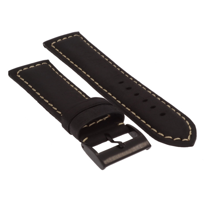 PASEK DO ZEGARKA 24 mm DILOY 397.24.1 CZARNY