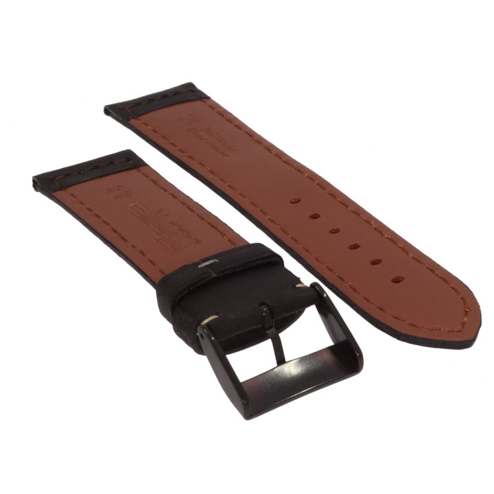 PASEK DO ZEGARKA 24 mm DILOY 397.24.1 CZARNY