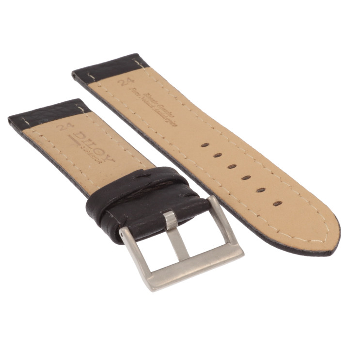 PASEK DO ZEGARKA 24 mm DILOY 376EA.24.1 CZARNY