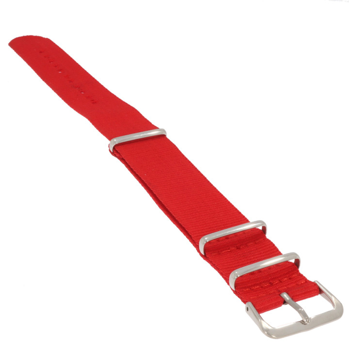 PASEK DO ZEGARKA 20 mm DILOY 387.20.6 PARCIANY CZERWONY