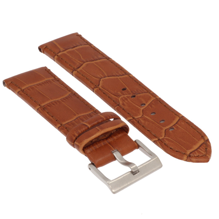 PASEK DO ZEGARKA 24 mm DILOY 361.24.3 BRĄZOWY