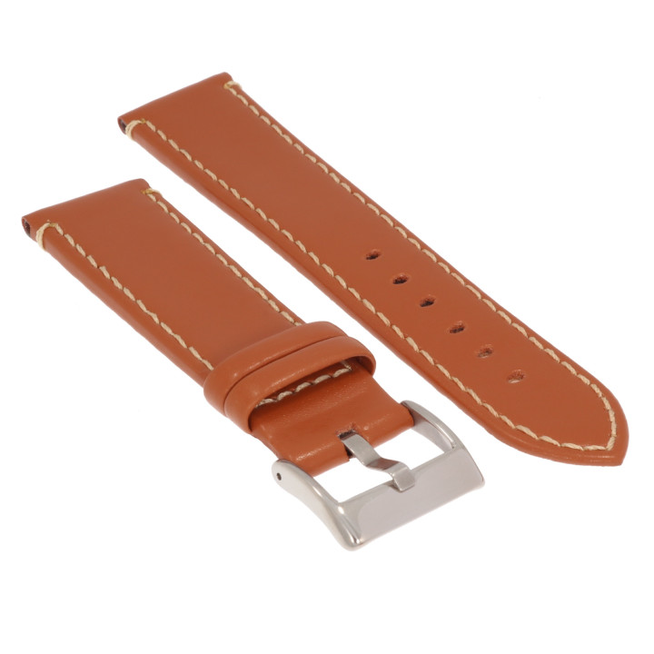 PASEK DO ZEGARKA 22 mm DILOY 373.03.22 BRĄZOWY