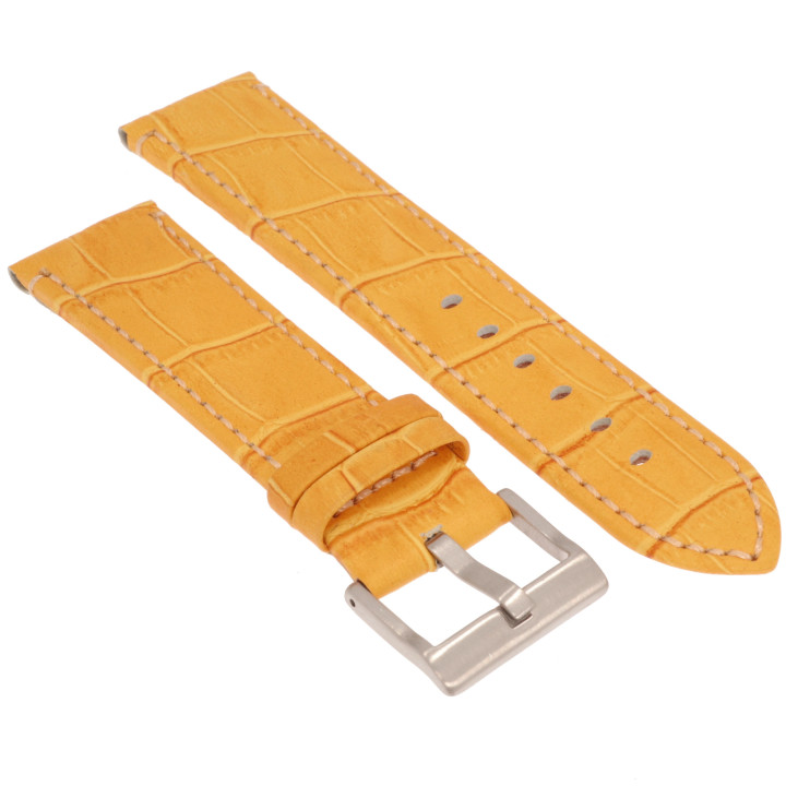 PASEK DO ZEGARKA 22 mm DILOY 361.22.10 ŻÓŁTY
