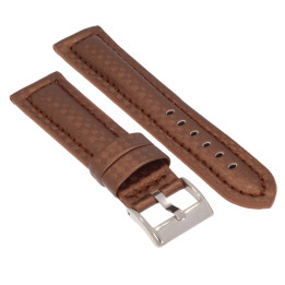 PASEK DO ZEGARKA 22 mm DILOY 374.22.2 BRĄZOWY