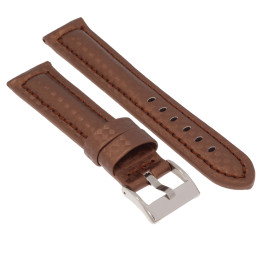 PASEK DO ZEGARKA 20 mm DILOY 374.20.2 BRĄZOWY