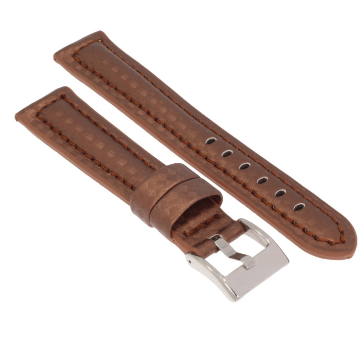 PASEK DO ZEGARKA 18 mm DILOY 374.18.2 BRĄZOWY