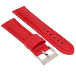 PASEK DO ZEGARKA 22 mm DILOY 374.22.6 CZERWONY
