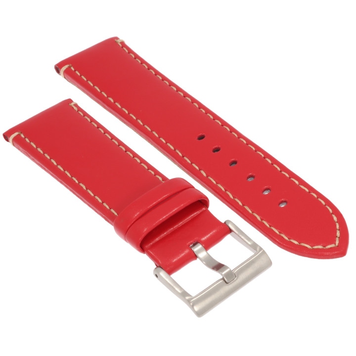 PASEK DO ZEGARKA 24 mm DILOY 373.24.6 CZERWONY