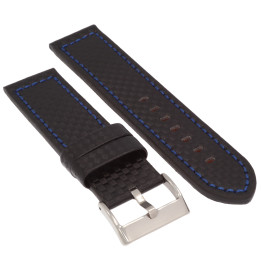 PASEK DO ZEGARKA 24 mm DILOY 382.52.24 CZARNY