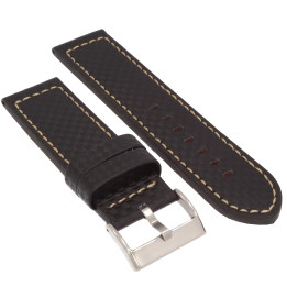 PASEK DO ZEGARKA 24 mm DILOY 382.58.24 CZARNY
