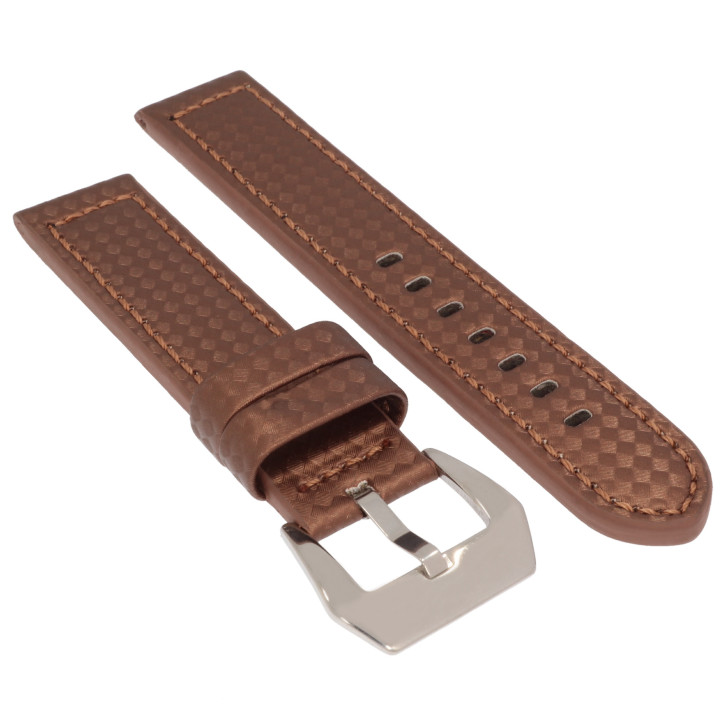 PASEK DO ZEGARKA 20 mm DILOY 382.20.2 BRĄZOWY