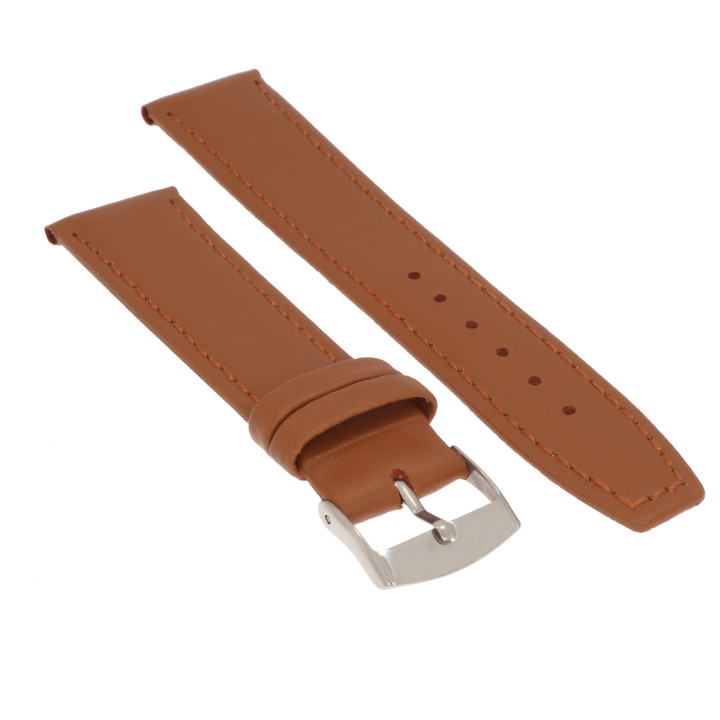 PASEK DO ZEGARKA 20 mm DILOY 366.20.3 BRĄZOWY
