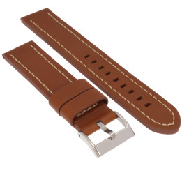 PASEK DO ZEGARKA 22 mm DILOY 384EL.22.3 BRĄZOWY