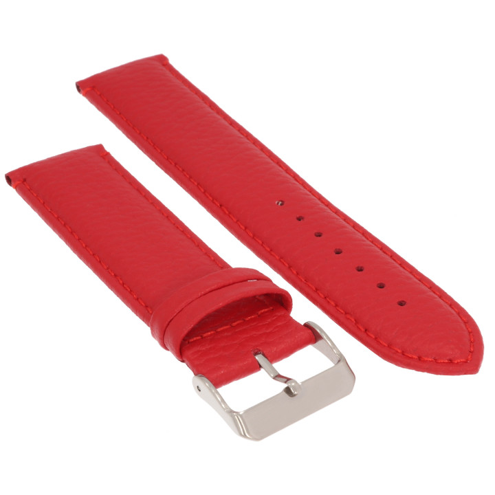 PASEK DO ZEGARKA 24 mm DILOY P205EL.24.6 CZERWONY DŁUGI XL