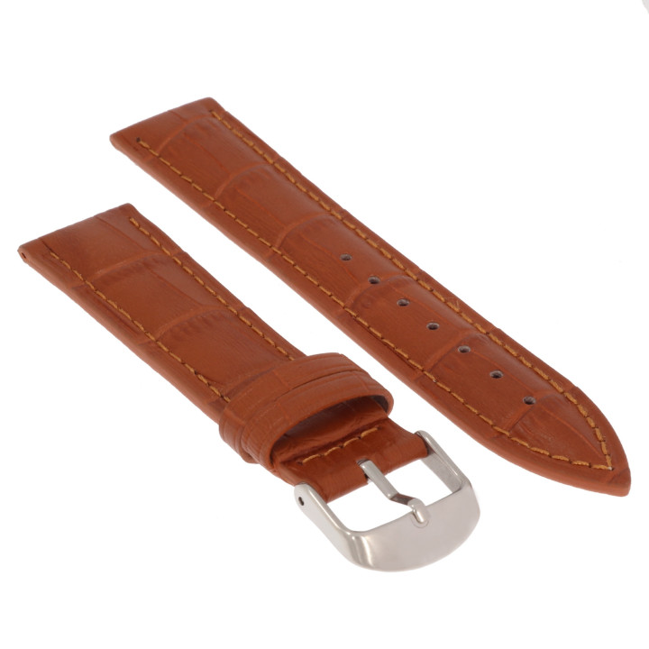 PASEK DO ZEGARKA 20 mm DILOY 379.03.20 BRĄZOWY
