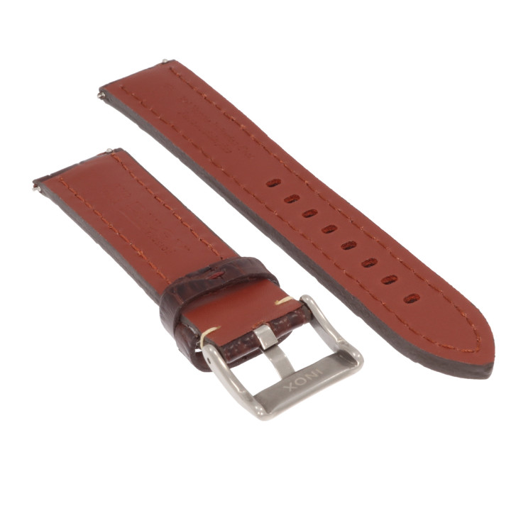 PASEK DO ZEGARKA 20 mm DILOY 395.02.20 (1) BRĄZOWY
