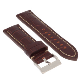 PASEK DO ZEGARKA 24 mm DILOY 395.24.2 BRĄZOWY