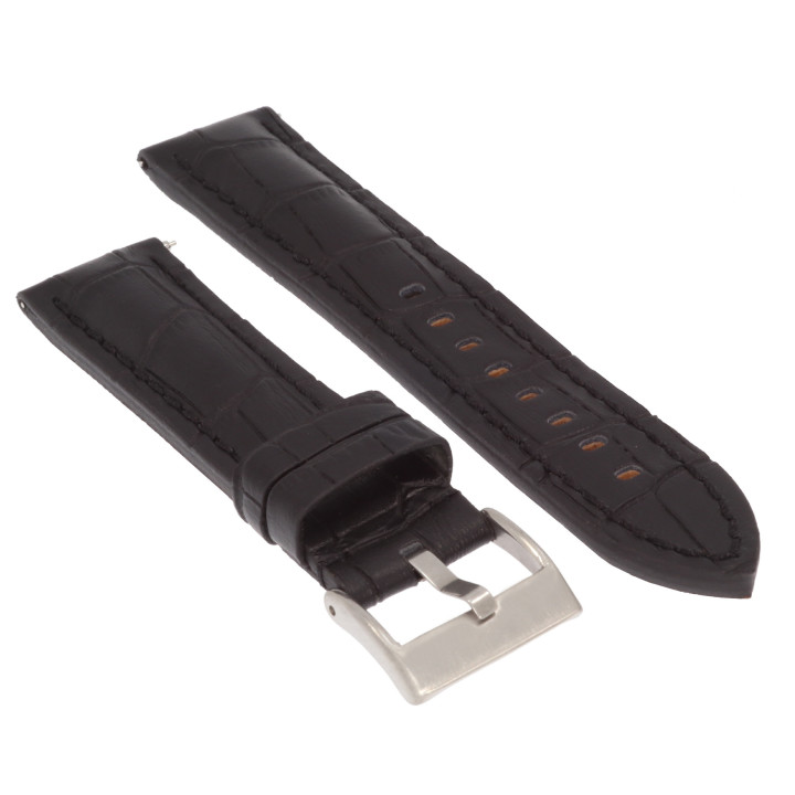 PASEK DO ZEGARKA 22 mm DILOY 395.01.22 (1) CZARNY