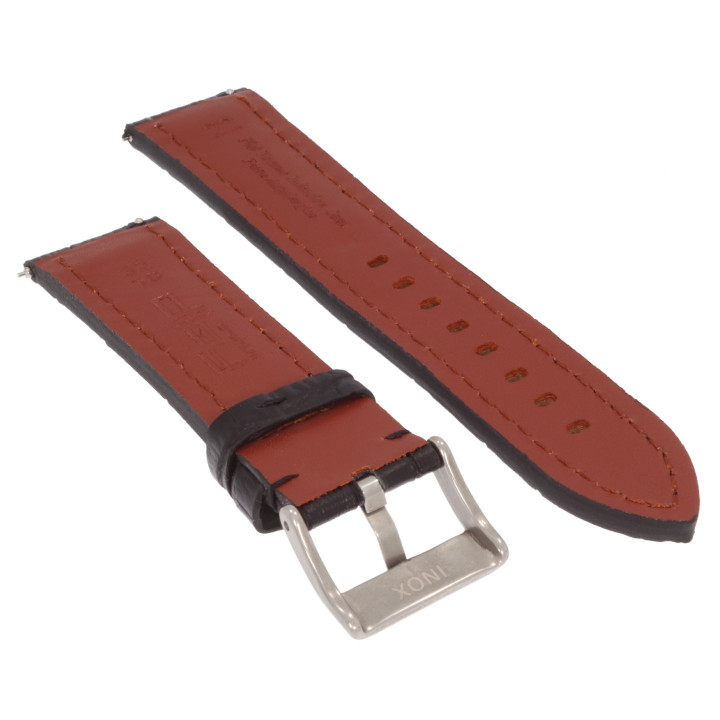 PASEK DO ZEGARKA 22 mm DILOY 395.01.22 (1) CZARNY