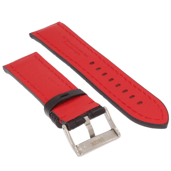 PASEK DO ZEGARKA 24 mm DILOY 395.24.1.6 CZARNY