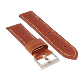 PASEK DO ZEGARKA 22 mm DILOY 377.22.8 BRĄZOWY