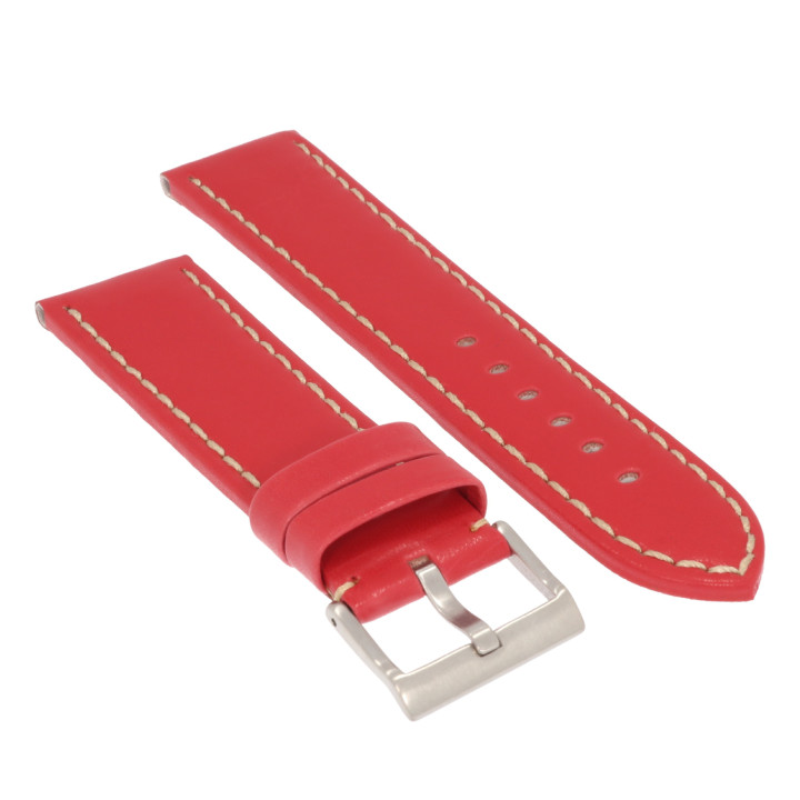PASEK DO ZEGARKA 24 mm DILOY 377EA.24.6 CZERWONY