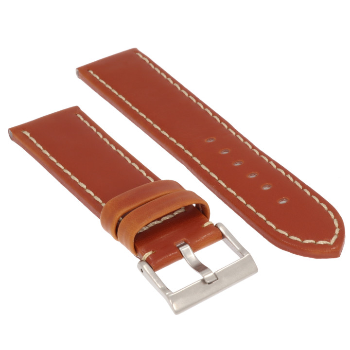 PASEK DO ZEGARKA 24 mm DILOY 377EA.24.8 BRĄZOWY