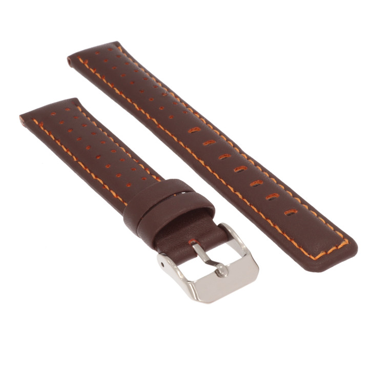 PASEK DO ZEGARKA 18 mm DILOY 367.18.2 CIEMNY BRĄZ