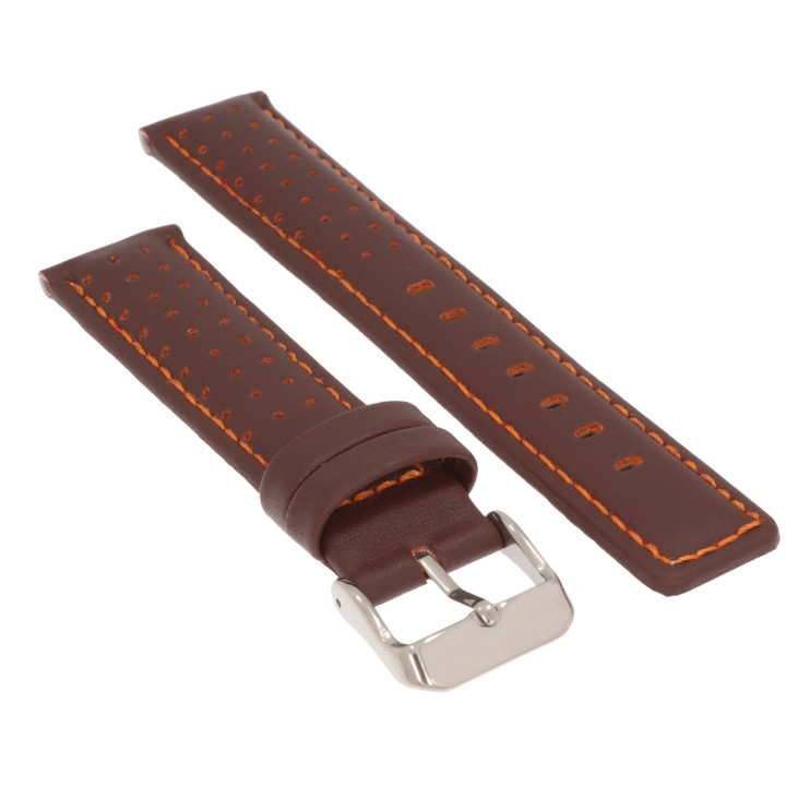 PASEK DO ZEGARKA 20 mm DILOY 367.20.2 CIEMNY BRĄZ