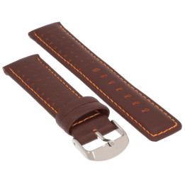 PASEK DO ZEGARKA 22 mm DILOY 367.22.2 CIEMNY BRĄZ