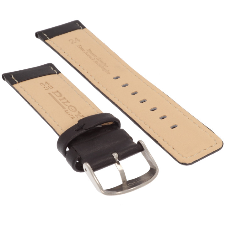 PASEK DO ZEGARKA 24 mm DILOY 367.24.1 CZARNY