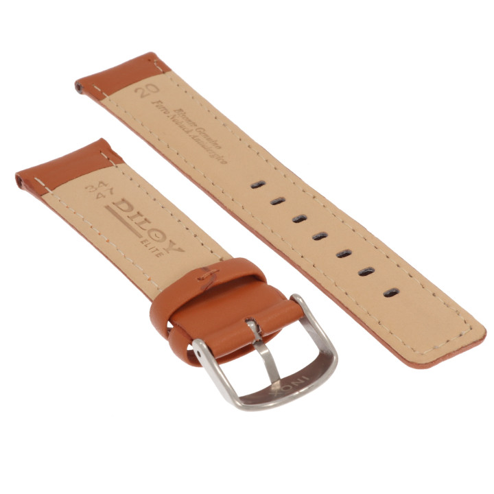 PASEK DO ZEGARKA 20 mm DILOY 367.20.3 JASNY BRĄZ