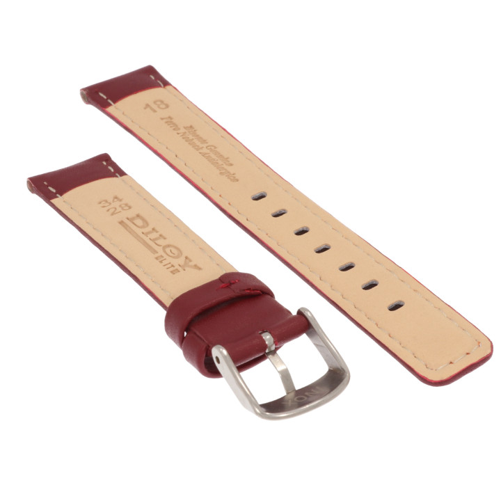 PASEK DO ZEGARKA 18 mm DILOY 367.18.4 BURGUNDIA