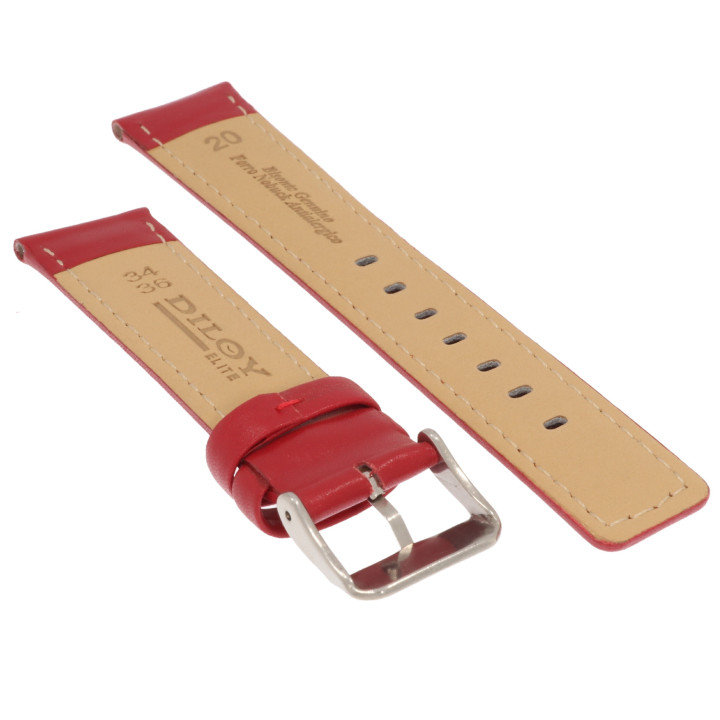 PASEK DO ZEGARKA 20 mm DILOY 367.20.4 BURGUNDIA