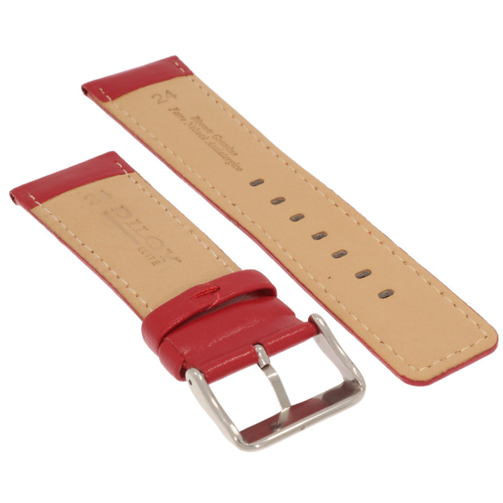 PASEK DO ZEGARKA 24 mm DILOY 367.24.4 BURGUNDIA